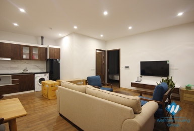 A $350 Nicely Furnished 65sqm 1-Bedroom Apartment for Rent on Dang Thai Mai str., Tay Ho district. 